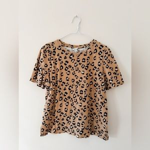 A New Day | Leopard Short Sleeve Tee | Size XL